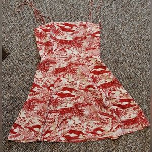 Reformation red mini dress